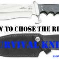How To Chose The Right Survival Knife